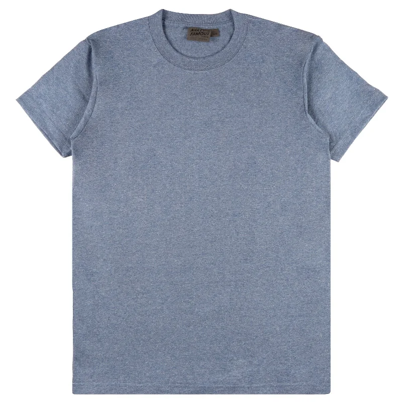 Circular Knit T-Shirt (Heather Blue)