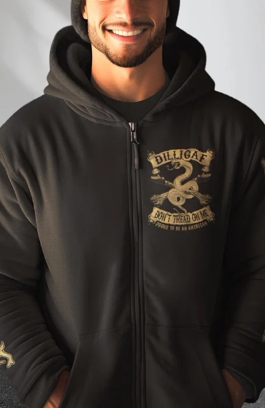 Don't tread tan snake Zip Up Hoody