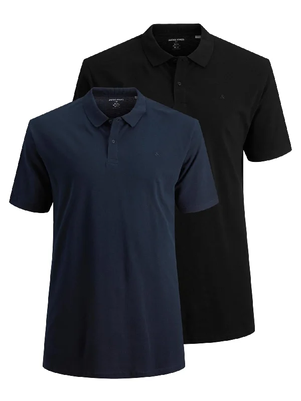 Jack & Jones Plus Size Men's Pique Basic Polo in XL-6XL, 3 Colours