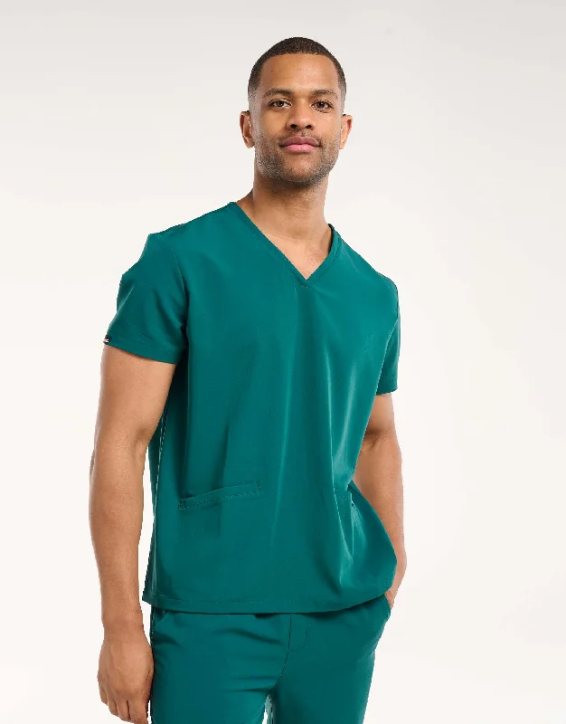 Aspire V Neck Scrub Top - Harbour Green