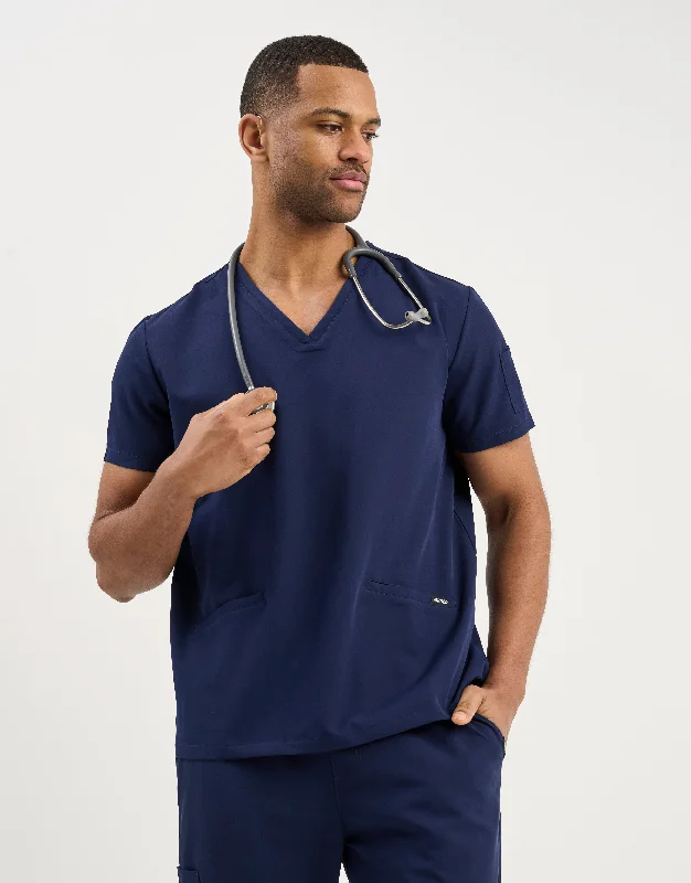 Aspire V Neck Scrub Top - True Navy