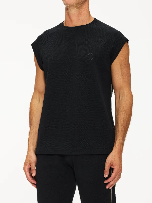 Ron Dorff Pique Sleeveless Sweatshirt Piping