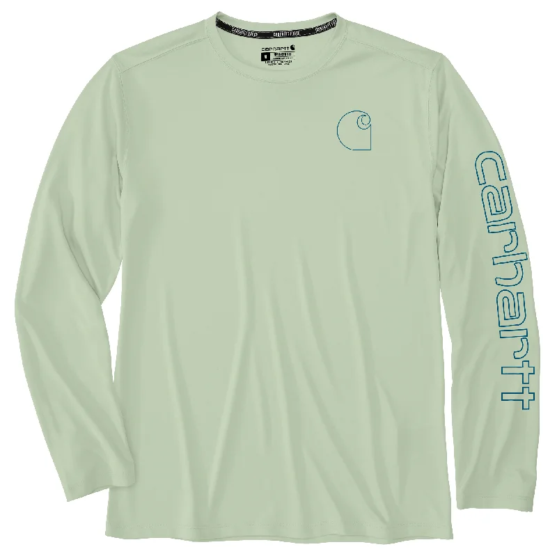 Men's Force Sun Defender Lightweight Long-Sleeve Logo Graphic T-Shirt