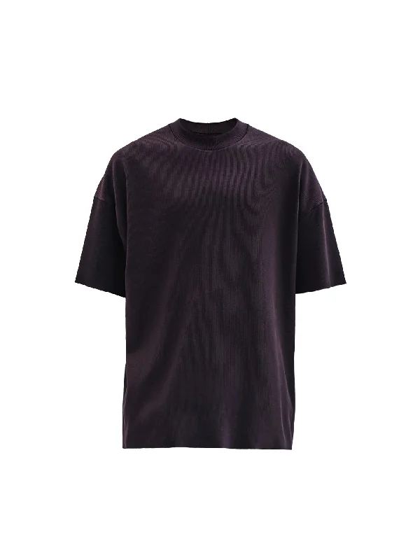 oian tee cold dyed burgundy