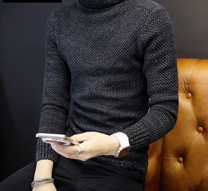 Autumn Fashion Men Sweaters Pullovers Knitting Thick Warm Designer Slim Fit Casual Knitted Man Knitwear Plus Size