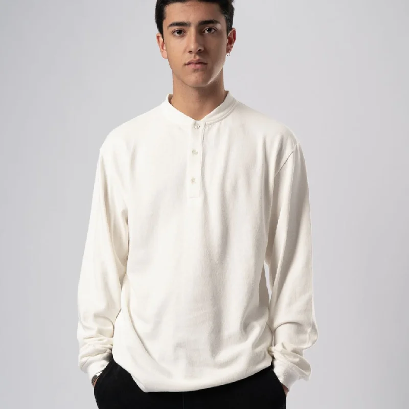 Carneiro Long Sleeve Henley (Off White)