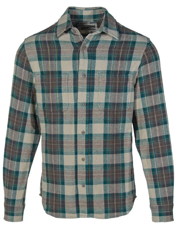 Men's Cotton Flannel Plaid Shirt