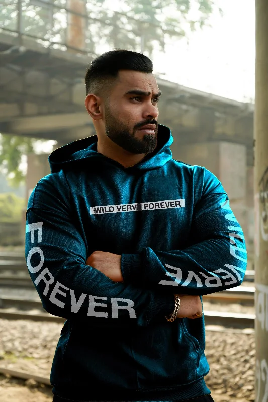 WILD VERVE FOREVER OVERSIZED HOODIE (DARK TEAL)