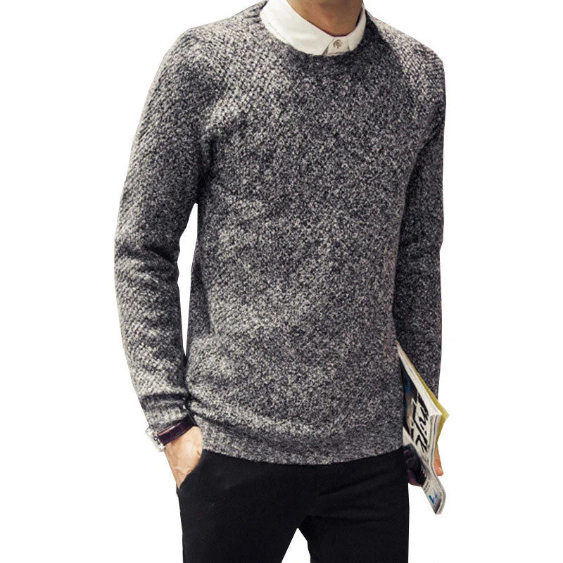 Autumn Winter Men Sweaters Cashmere Wool Pullovers Knitting Thick Warm Designer Slim Fit Casual Knitted Man Knitwear