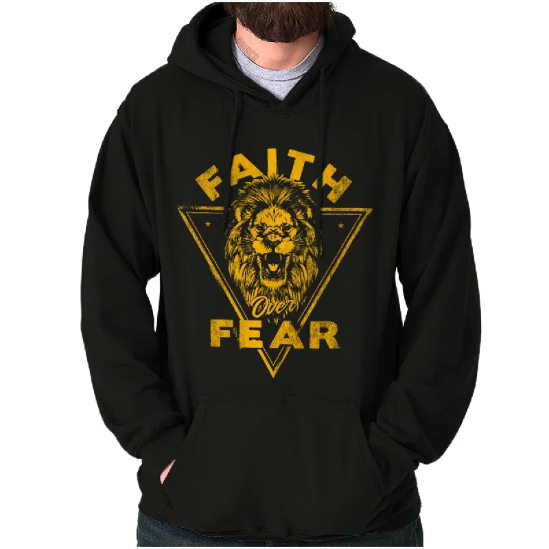 Faith Over Fear Lion Hoodie