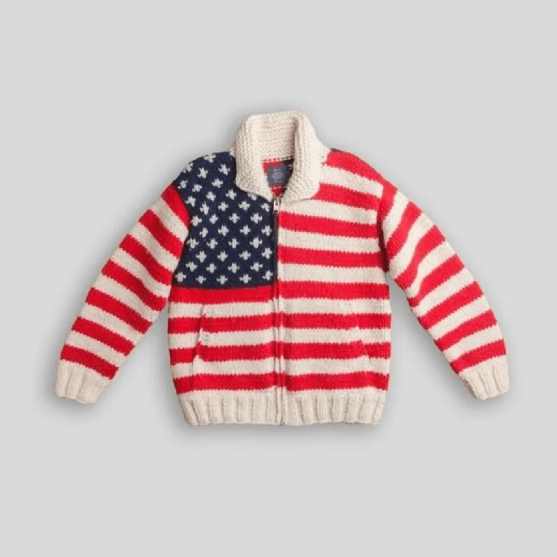 American Flag Cowichan Sweater