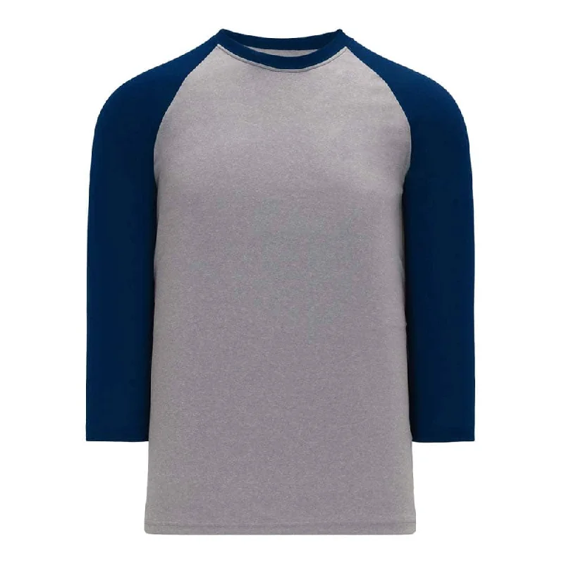 Classic 3-4 Sleeve Baseball Grey-Navy Shirt