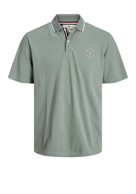 Jack & Jones Shield Polo Shirt, Lily Pad