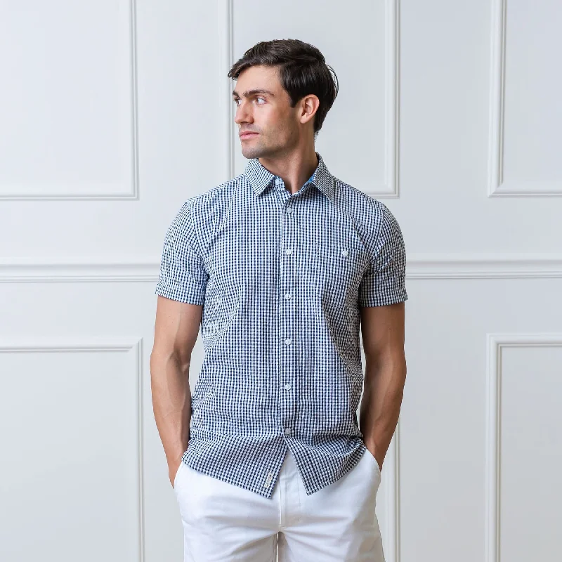 Seersucker Short Sleeve Button Down Shirt