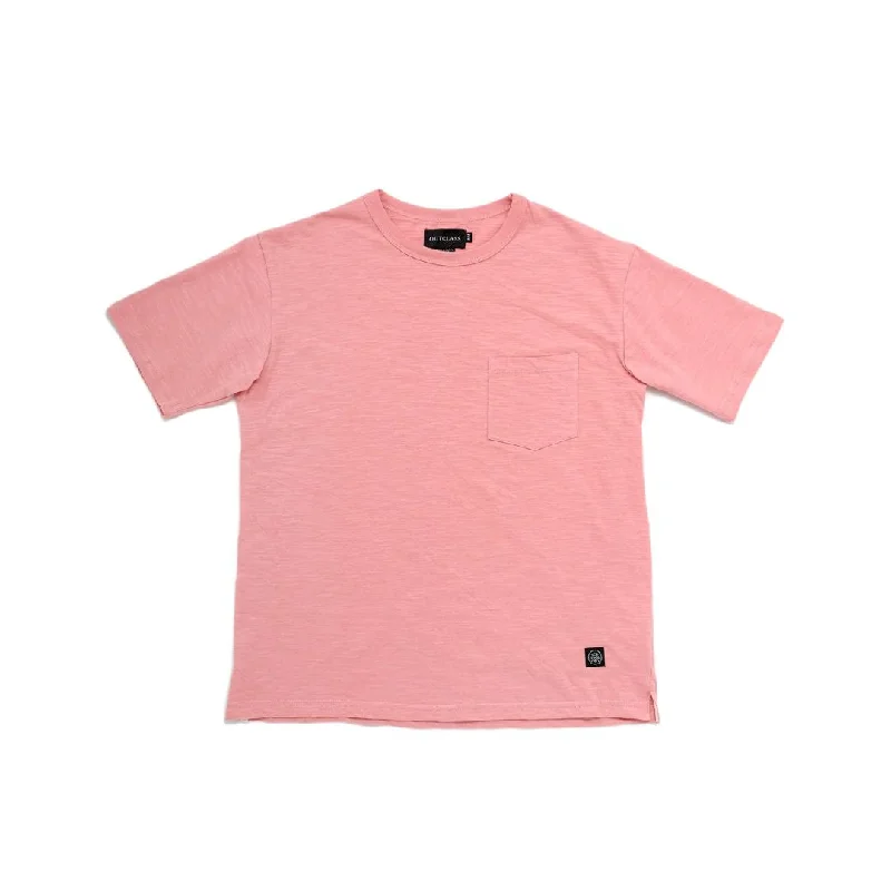 Slub S/S Pocket T-Shirt (Rose)