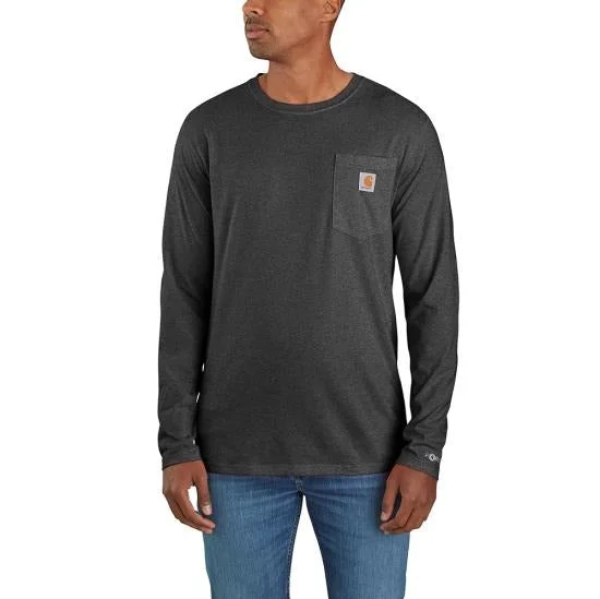 Men's Force Relaxed Fit Midweight Long-Sleeve Pocket T-Shirt