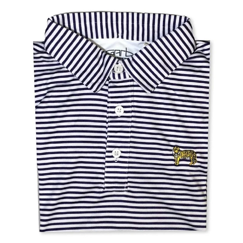 Tiger Purple Striped Polo