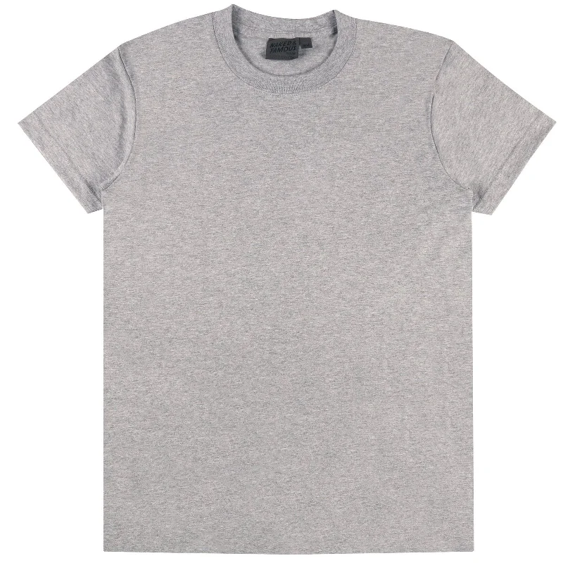 Circular Knit T-Shirt (Heather Grey)