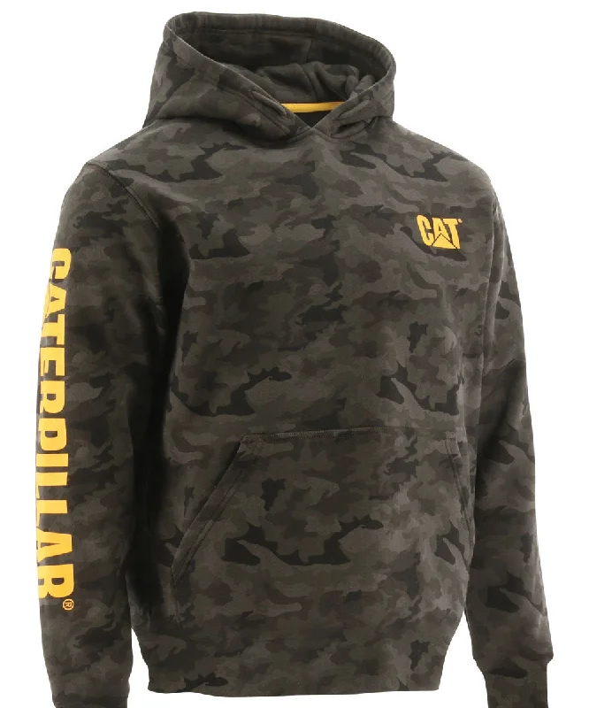 CAT Trademark Banner Hooded Sweatshirt - Night Camo