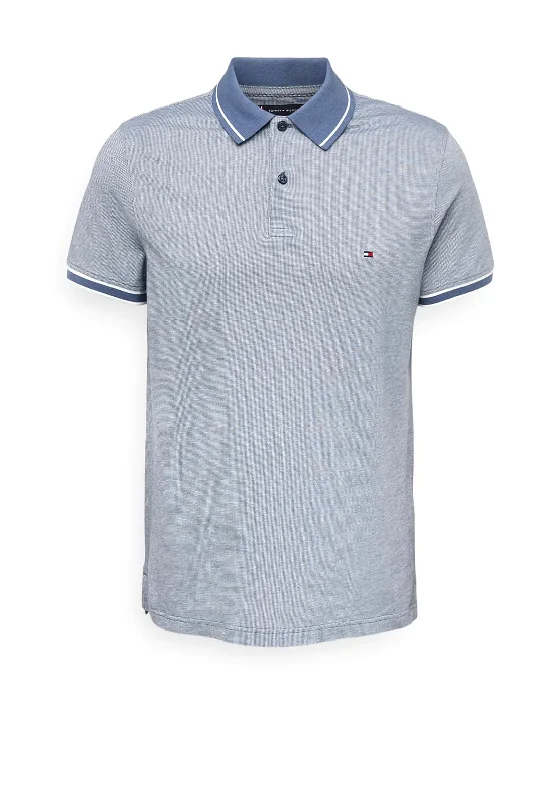 Tommy Hilfiger Oxford Collar Polo Shirt, Faded Indigo