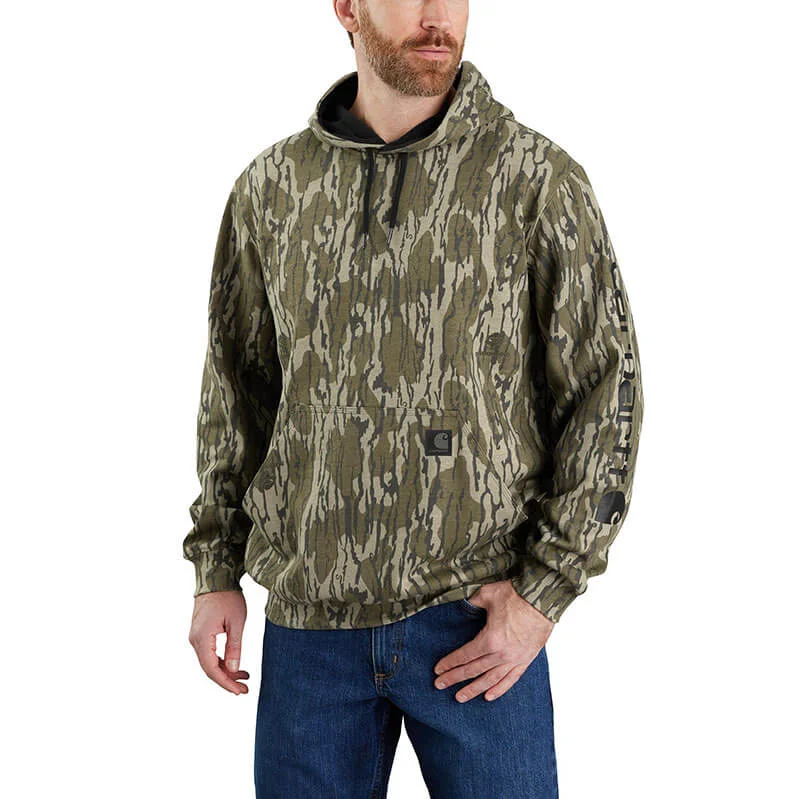 105484 - Carhartt Men's Loose Fit Midweight Camo Sleeve Graphic Sweatshirt