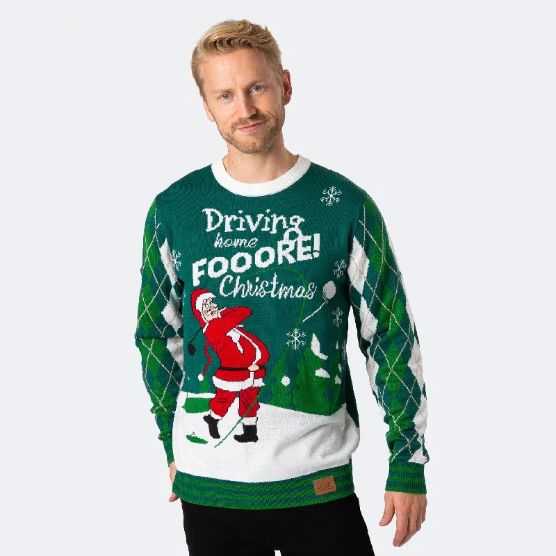 Der Golfer Weihnachtspullover Herren