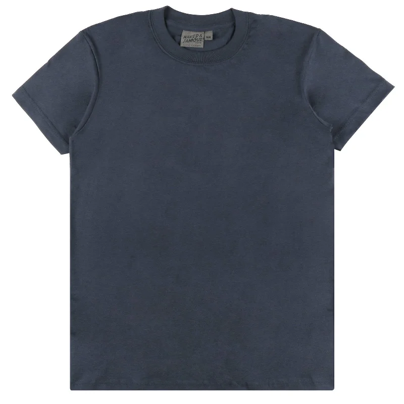 Circular Knit T-Shirt (Navy)