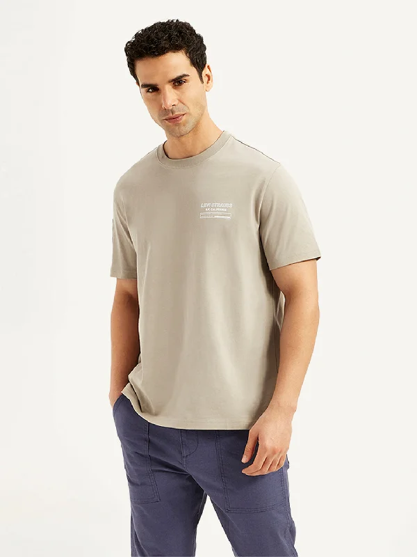 Men's Solid Crew Neck T-Shirt