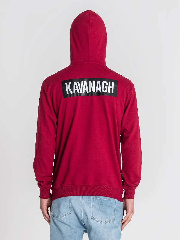 Burgundy Alert Hoodie