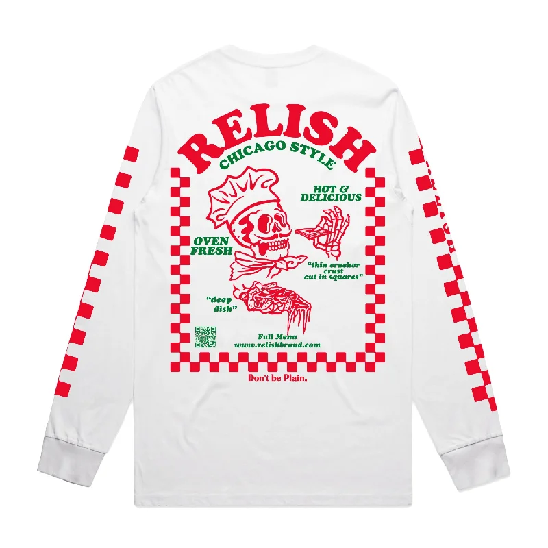 Chicago Pizza - Deep Dish or Tavern style? - Garment Dyed Long Sleeve