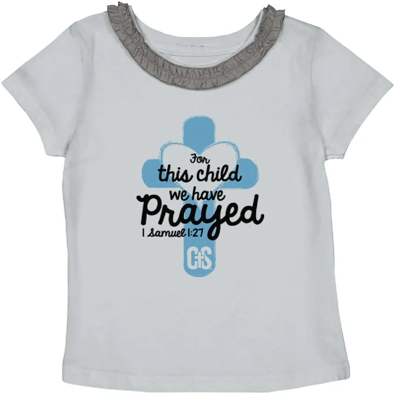 1 Samuel 1:27 Toddler Ruffled Trim T-Shirt