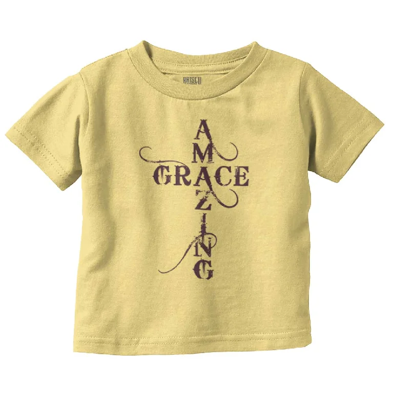 Amazing Grace Script Infant Toddler T Shirt