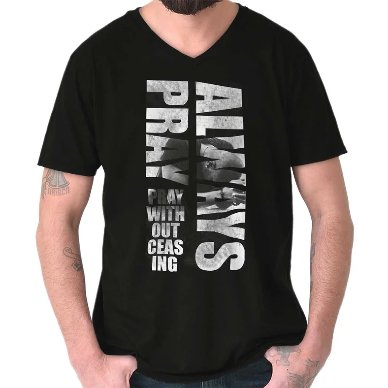 Any Questions? V-Neck T Shirt