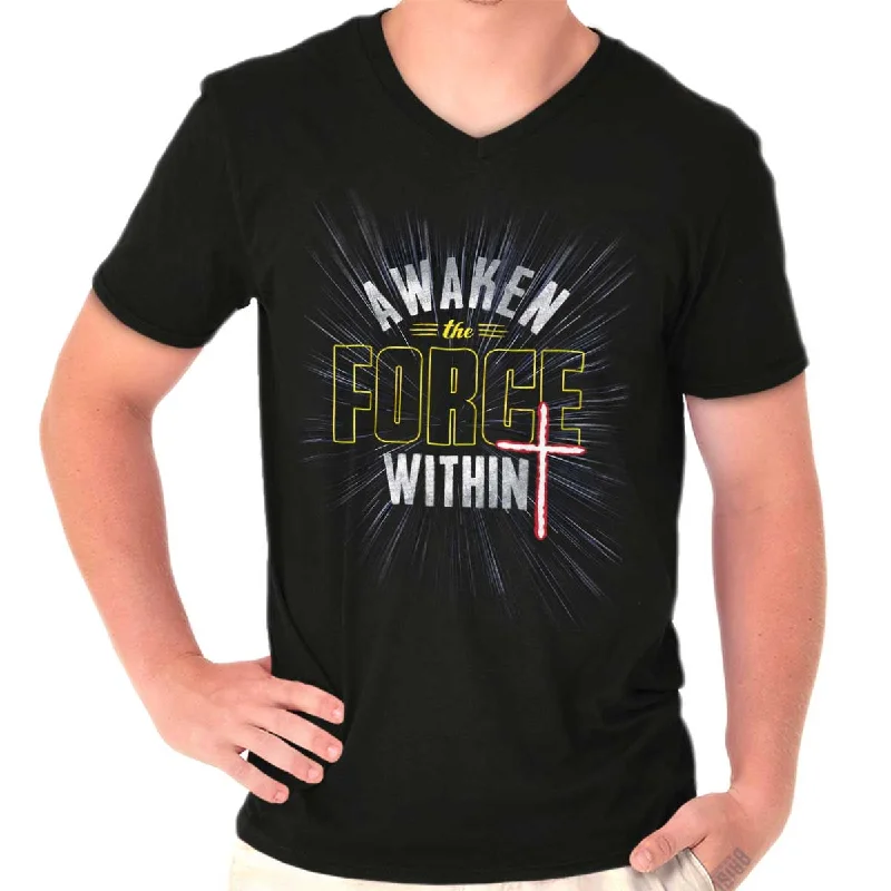 Awaken The Force Within V-Neck T-Shirt