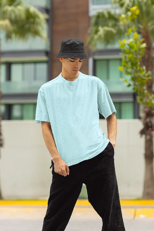 Basic Oversized T-shirt: Mint Blue