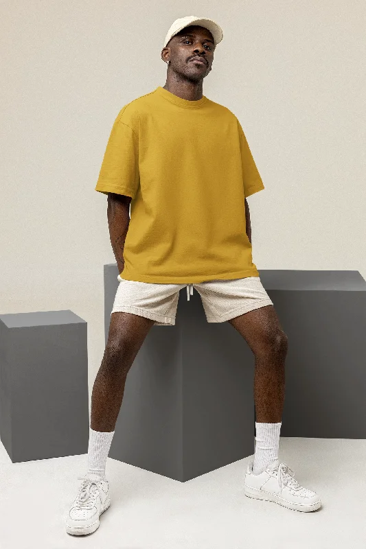 Basic Oversized T-shirt: Mustard Yellow