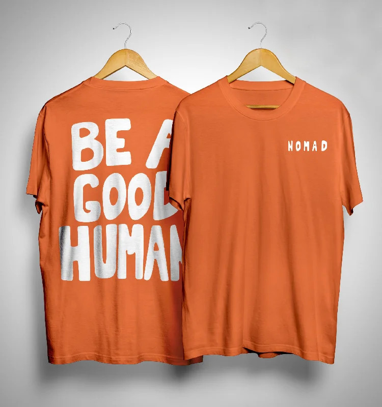 Be a good human- Nomad- Jimin (Double Sided Print):  BTS - Half Sleeve T-Shirts