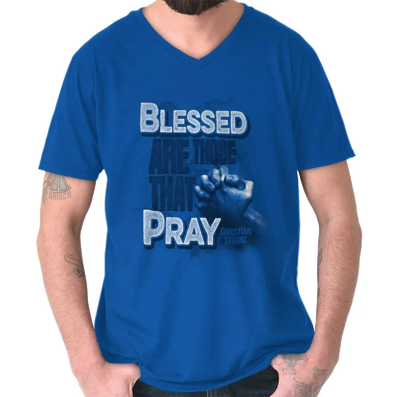 Blessed Pray V-Neck T-Shirt