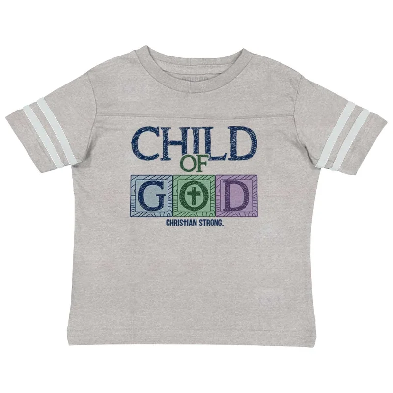 Child of God Toddler Football Jersey T-shirt