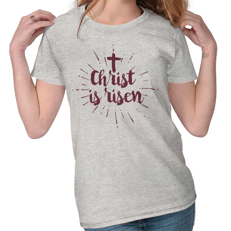 Christ Risen Ladies T Shirt