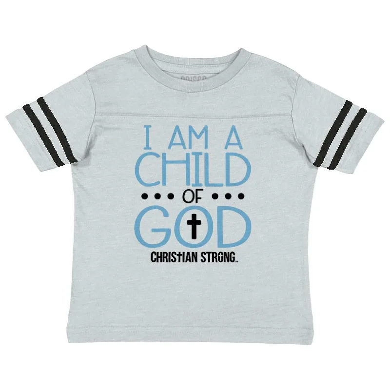 Cross Of God Toddler Football Jersey T-shirt