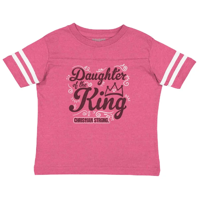 Daughter Of The King Toddler Football Jersey T-shirt