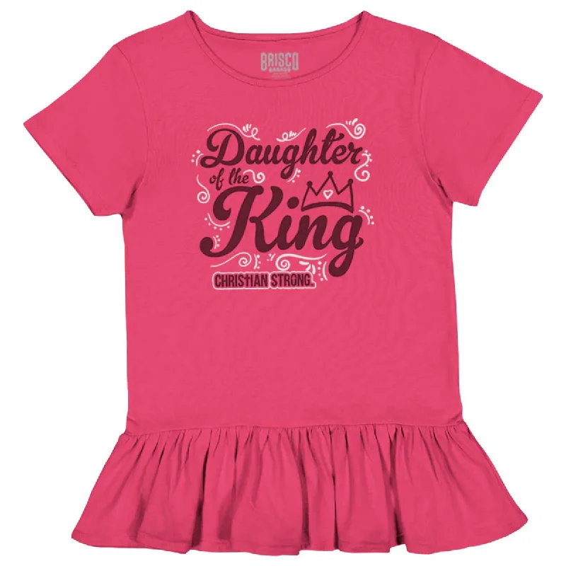 Daughter Of The King Toddler Ruffle Bottom T-shirt