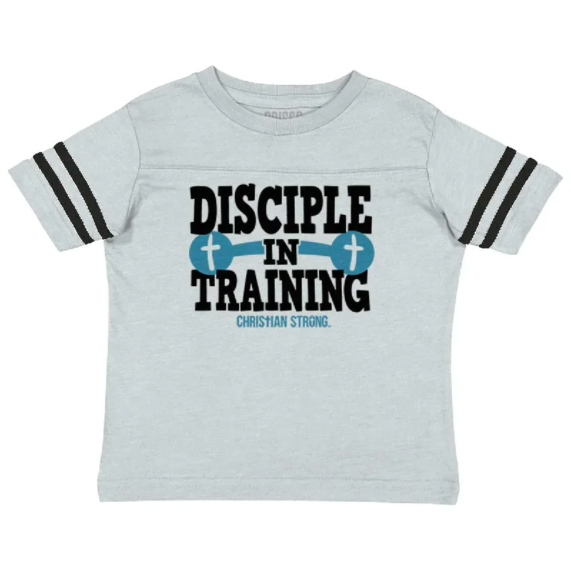 Disciple In Training Toddler Football Jersey T-shirt