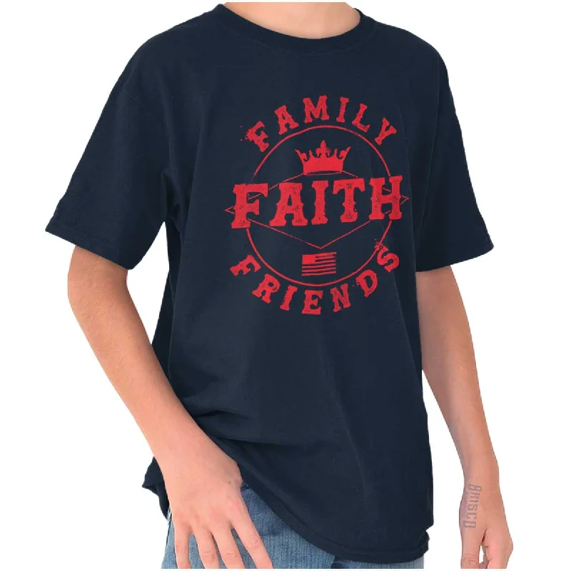 Faith Family Friends Youth T Shirt