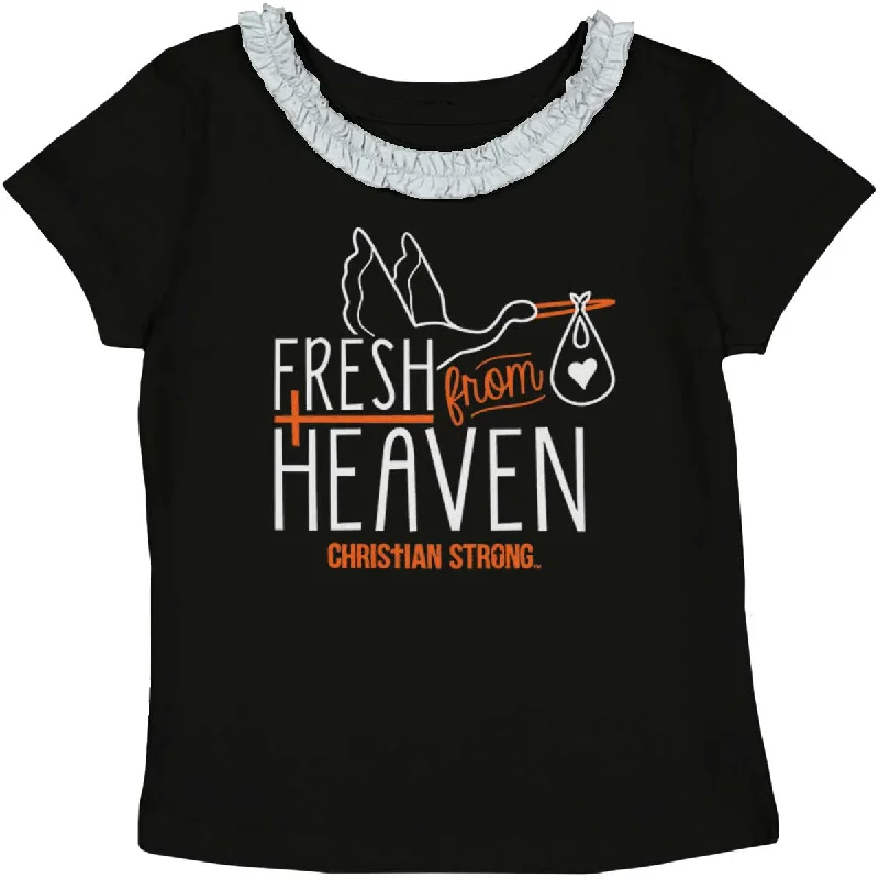 Fresh From Heaven Toddler Ruffled Trim T-Shirt