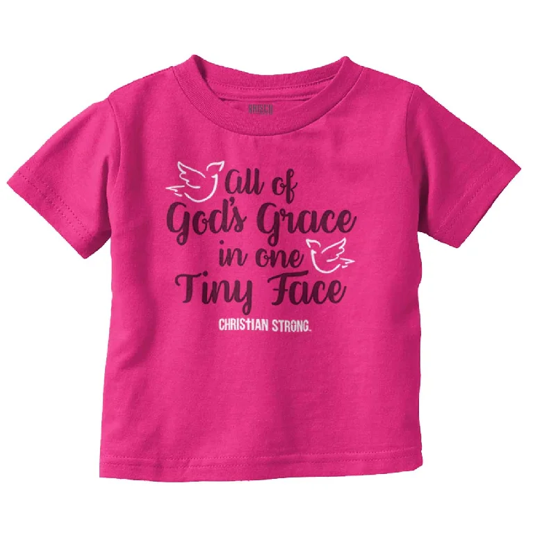 Gods Grace Tiny Face Infant Toddler T Shirt