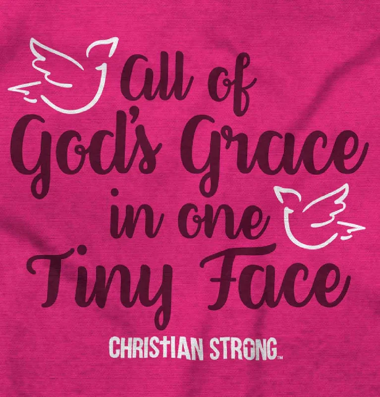 Gods Grace Tiny Face Toddler Ruffle Bottom T-shirt