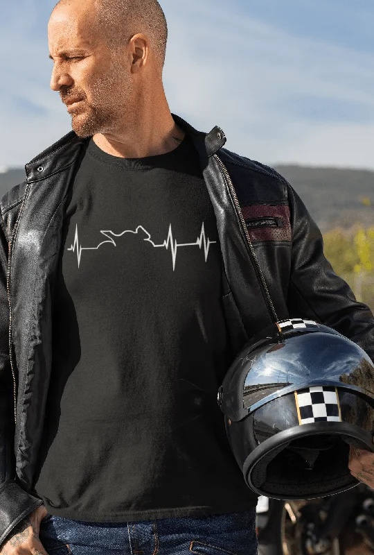 " HEARTBEAT STRIKES ON BIKING " HALF-SLEEVE T-SHIRTS