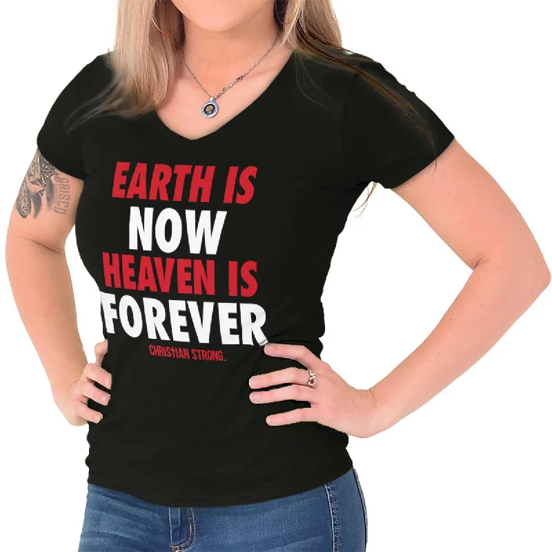 Heaven Forever Junior Fit V-Neck T-Shirt